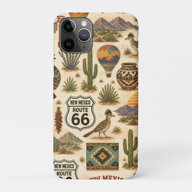 New Mexico Route 66 Desert Signal Case-Mate iPhone Case (Back)