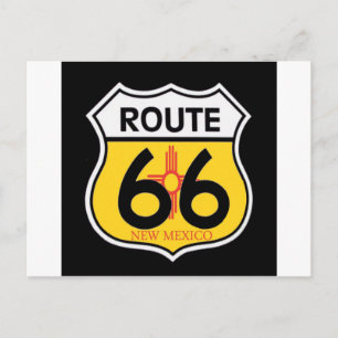New Mexico Route 66 Shield Postcard