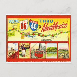 New Mexico - Scenic U.S 66 Interstate 40 Postcard