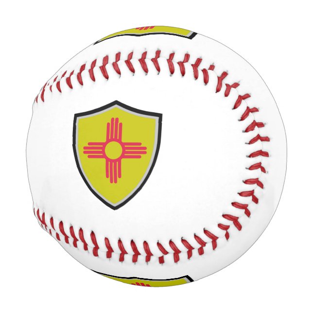 New Mexico shield flag baseball (Front Right)