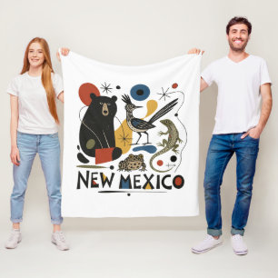 New Mexico Southwest Spirit Fleece Blanket