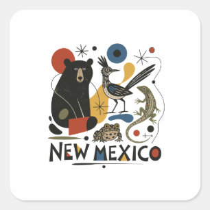 New Mexico Southwest Spirit Square Sticker