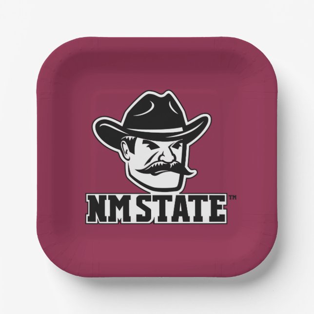 New Mexico State Aggies Paper Plate (Front)