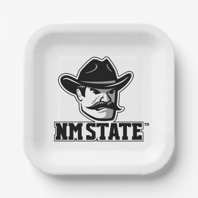 New Mexico State Aggies Paper Plate (Front)