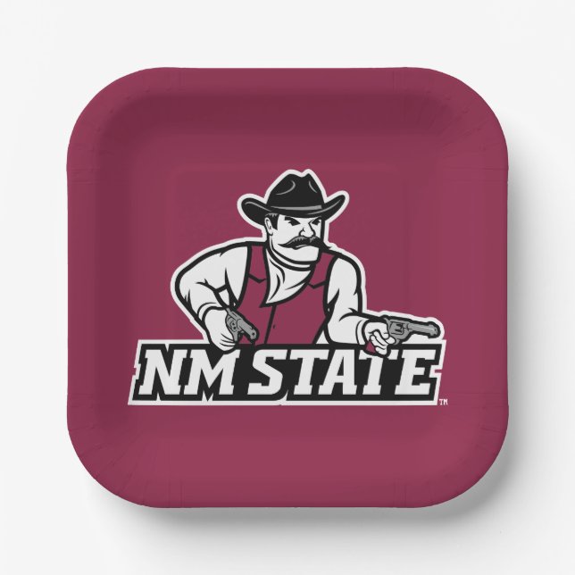New Mexico State Aggies Paper Plate (Front)