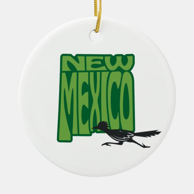 New Mexico State Christmas Tree Ornament (Front)