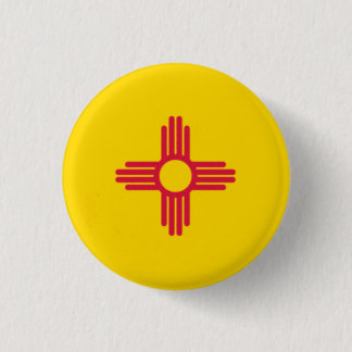 New Mexico State Flag 3 Cm Round Badge