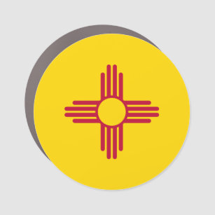 New Mexico State Flag Car Magnet