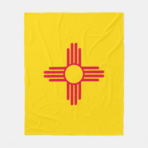 New Mexico State Flag Design Fleece Blanket