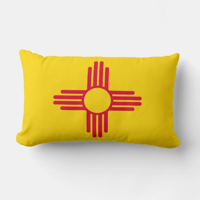 New Mexico State Flag Design Lumbar Cushion (Front)