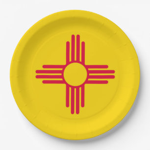 New Mexico State Flag Design Paper Plate
