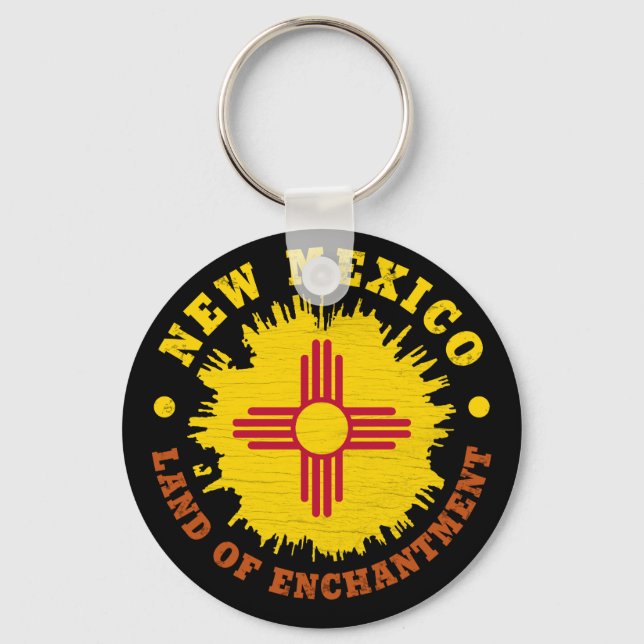 NEW MEXICO STATE FLAG KEY RING (Front)