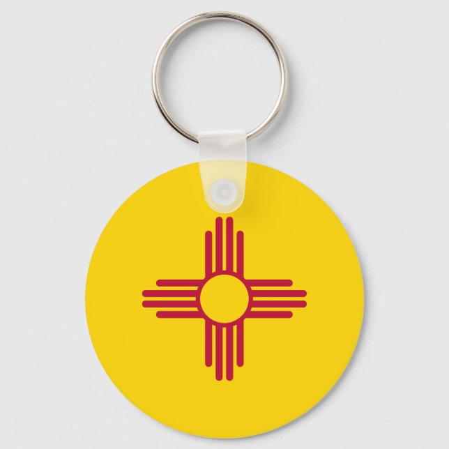 New Mexico State Flag Key Ring (Front)
