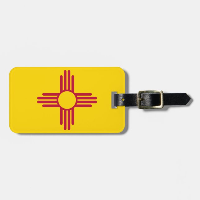 New Mexico State Flag Luggage Tag (Front Horizontal)