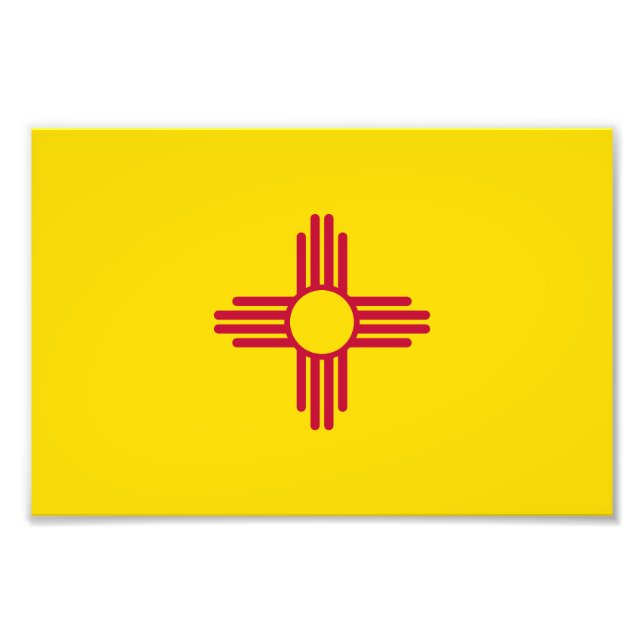 New Mexico State Flag Photo Print (Front)