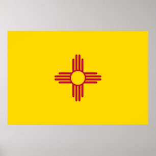 New Mexico state flag Poster