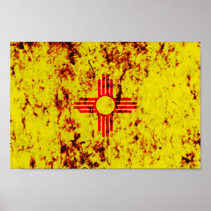 New Mexico State Flag Poster