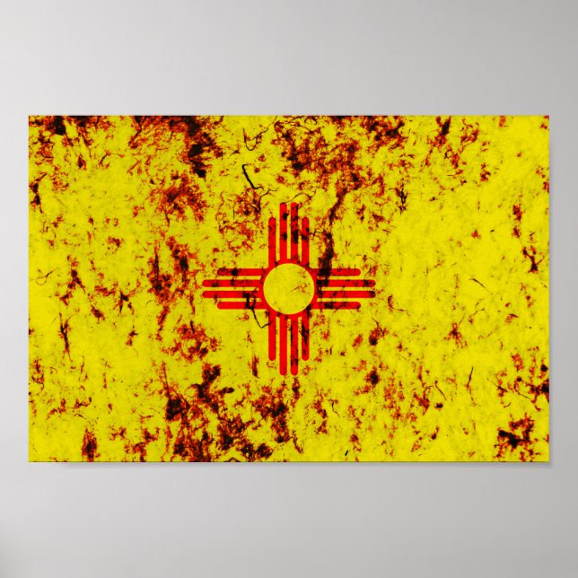 New Mexico State Flag Poster (Front)
