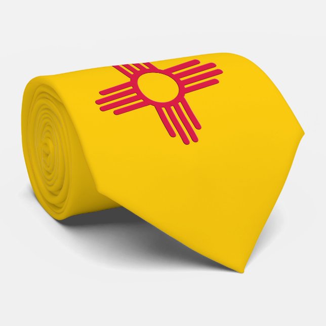 New Mexico State Flag Tie (Rolled)