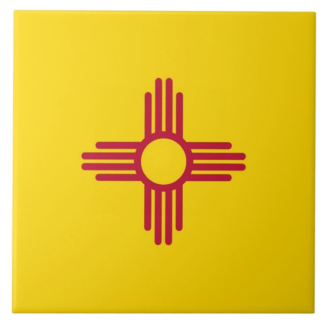 New Mexico State Flag Tile (Front)