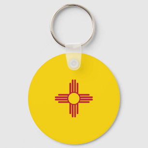 New Mexico State Flag USA Key Ring