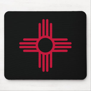 New Mexico State Flag Zia Symbol Flag  Mouse Pad