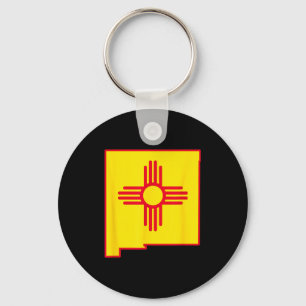 New Mexico State Flag Zia Symbol Flag New Mexico Key Ring