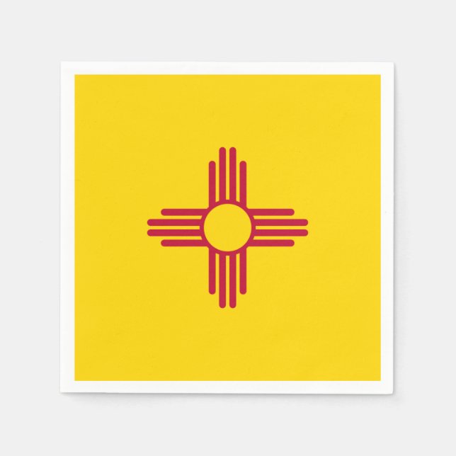 New Mexico State Flag Zia Symbol Party Napkin (Front)