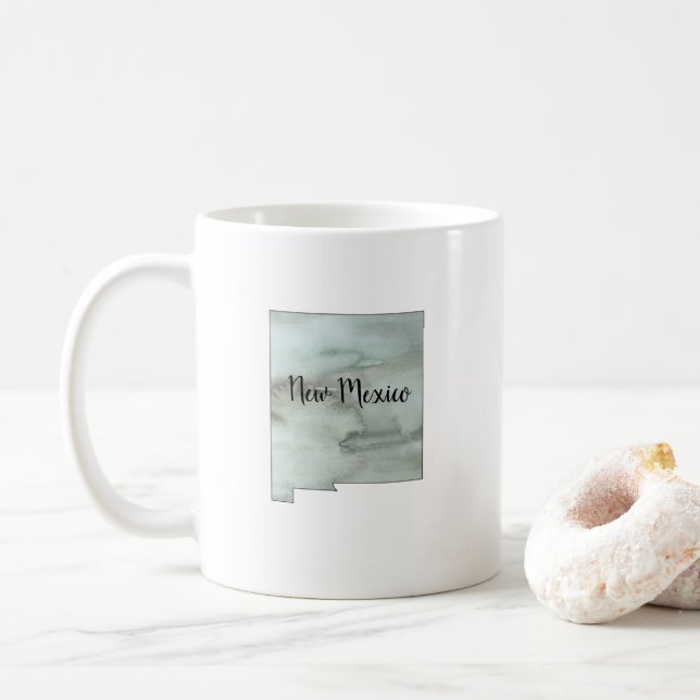 New Mexico State Illustration Coffee Mug (With Donut)