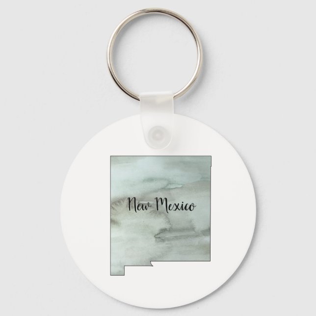 New Mexico State Illustration Key Ring (Front)