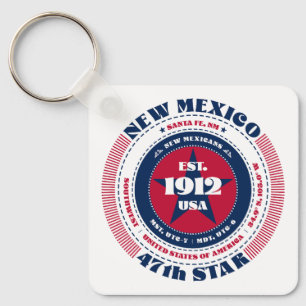 New Mexico State Keychain