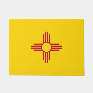 New Mexico State & New Mexico Flag /USA Doormat