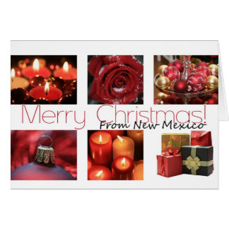 New Mexico State specific card winter collage
