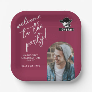 New Mexico State University Graduation 6 Paper Plate