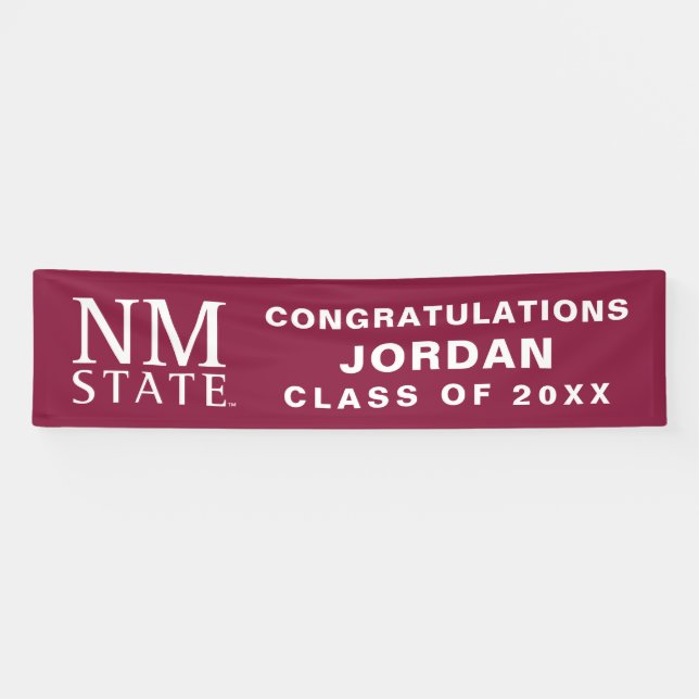 New Mexico State University Graduation Banner (Horizontal)