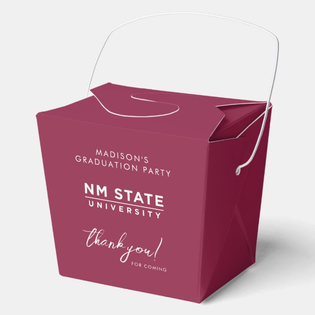 New Mexico State University Graduation Favour Box (Front)