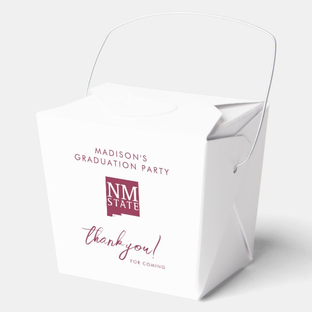 New Mexico State University Graduation Favour Box (Front)