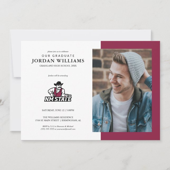New Mexico State University Graduation Invitation (Front)
