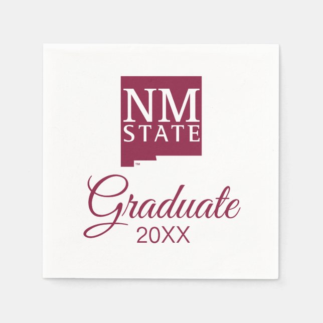 New Mexico State University Graduation Napkin (Front)