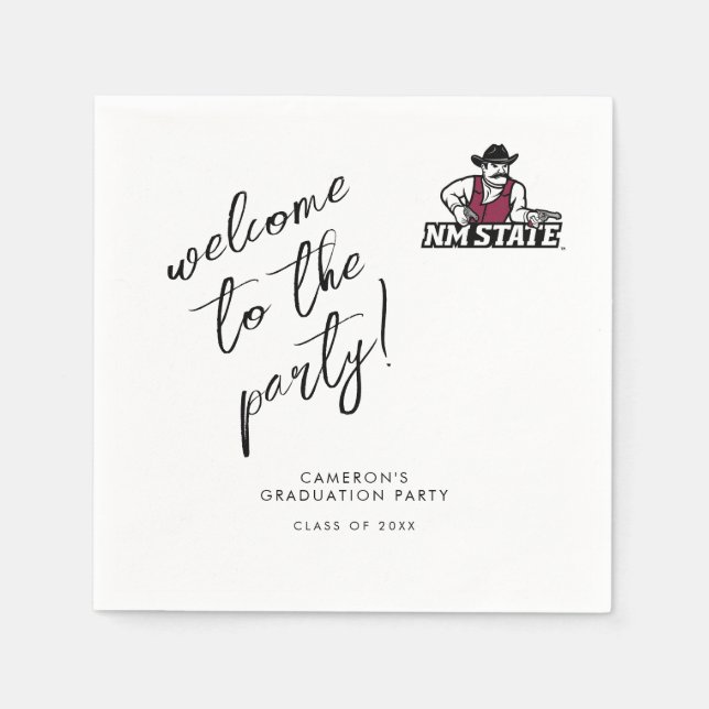 New Mexico State University Graduation Napkin (Front)