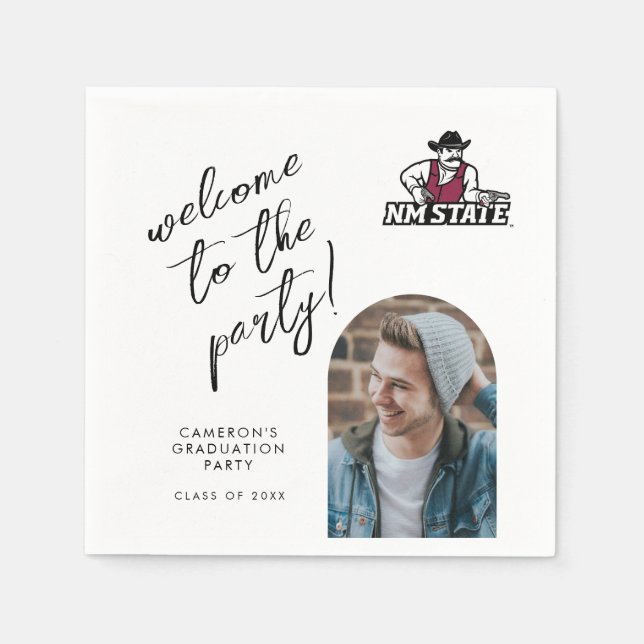 New Mexico State University Graduation Napkin (Front)