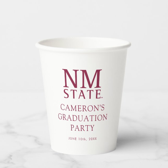 New Mexico State University Graduation Paper Cups (Front)