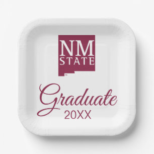New Mexico State University Graduation Paper Plate