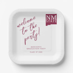 New Mexico State University Graduation Paper Plate