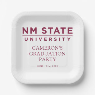 New Mexico State University Graduation Paper Plate