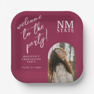 New Mexico State University Graduation Paper Plate