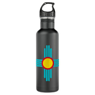 New Mexico State Zia Vintage Retro-Modern Design  710 Ml Water Bottle