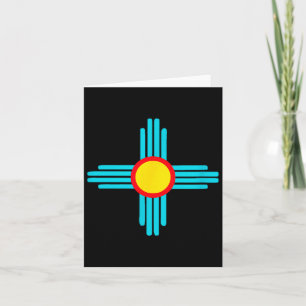 New Mexico State Zia Vintage Retro-modern Design  Card