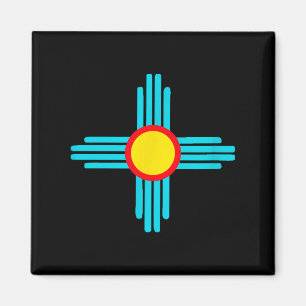 New Mexico State Zia Vintage Retro-modern Design Magnet