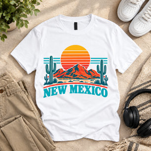 New Mexico Sunset Cactus Desert Vintage T-Shirt